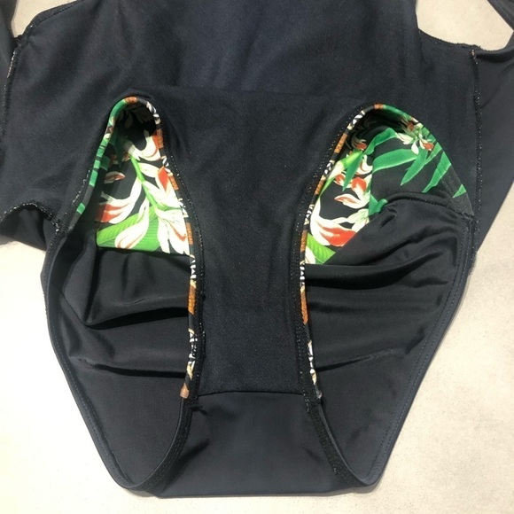 Blueman Brazilian Java High Neck One-Piece Swimsuit - Picture 4 of 8